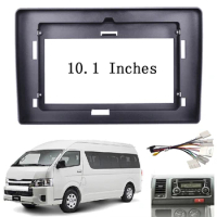 10 Inch Fascia For Toyota Hiace 2012-2018 Car Radio Android MP5 Player Casing Frame 2Din Head Unit Stereo Panel Dash Cover Trim