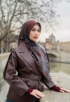 Buttonscarves Nada 3 Satin Square - Love Letter