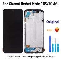 6.43‘’ inch M2101K7AI Original Lcd For Xiaomi Redmi Note 10 4G Display Touch Screen Digitizer Panel Assembly For Redmi Note 10S