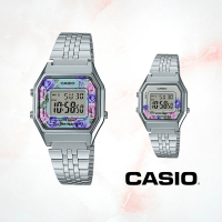 CASIO卡西歐 八角玫瑰圖樣面板電子錶(LA680WA) / 考試錶