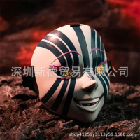 Anime Figures Demon Slayer Kimetsu no Yaiba Akaza Komaji Cosplay Mask 17cm Hakuji Model Action Collection Props Xmas Gift