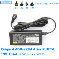 Original AC Adapter Charger For FUJITSU 19V 3.16A 60W ADP-65ZH A Laptop Power Supply