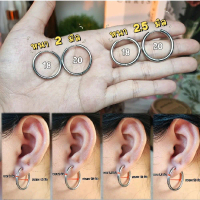 [1ข้าง]ต่างหูห่วงสแตนเลส(หนา2/2.5) (รอบวง18/20) ก้าน1มิล รูปกติ items store