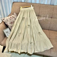 Yura Ruffle Skirt - Rok Coquette Layer - Rok Korea Rempel Pita Premium Cream
