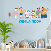 Stiker Dinding Wall Sticker Custom Nama Doraemon Dekorasi Hiasan Kamar Anak