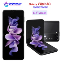 Original Samsung Galaxy Z Flip3 5G Network Foldable Smartphone 8GB +128GB/256GB 6.7" NFC Android Unlocked Mobile Phones 95% New