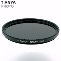 Tianya天涯18層多層鍍膜ND110即ND1000減光鏡67mm濾鏡67mm減光鏡TN67X(減10格光量;薄框)