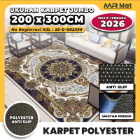 MR MAT Karpet Lantai Permadani Jumbo Karpet Eropa 200x300cm Bahan Polyester Karpet Aesthetic Anti Sl