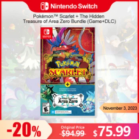 Pokémon Scarlet + The Hidden Treasure of Area Zero Bundle (Game+DLC) Nintendo Switch Game Deals 100% Official Physical Game Card
