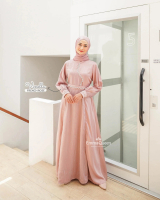 Vinella Dress By Emmaqueen Gamis Wanita Model Baru Bahan Premium Roberto Polos Kombinasi Tile New Ar