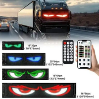 Flexible LED Portable Screen Matrix Running Text Animasi Mata Panel USB Fleksibel Ultra tipis Papan 