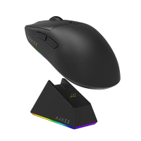 AJ139 V2 MC PAW3311 Tetikus Permainan Tanpa Wayar RGB dengan Dok Pengecas Magnetik, Makro, Bluetooth