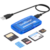 Onefavor 5-in-1 SM card reader 100% origin camera MS memory stick SD memory card XD long stick CF card multifunction card reader