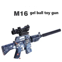M416 Gel Ball Gun Toy Automatic Rifle Sniper Crystal Bomb Toy Guns Hydrogel Guns Paintball Weapon for Boy Children Birthday Gift