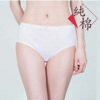100%純棉女三角褲 M~XL / 親膚 舒適  女內褲【愛買】