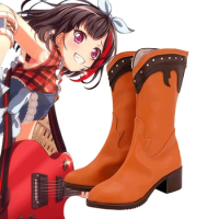 Anime cosplay shoe BanG Dream Shoe Mitake Ran Punk Rock Boots A
