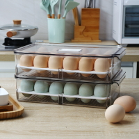 日式冰箱保鮮盒多功能蔬菜雞蛋包子隔味塑料整理收納盒