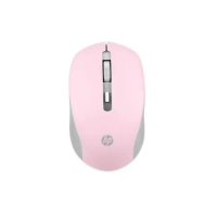 HP 惠普 S1000plus 無線靜音滑鼠(粉色)(內有附電池)