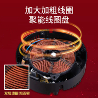 800W Small Hot Pot Induction Cooker Commercial Round Mini Hot Pot Boiler Embedded Self-service Hot P
