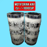 PLASTIK LID CUP SEALER CUP SEAL CUP 1000 CUP MOTIF DRINK - DRINK, seal cup