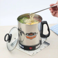 Food Bowl Hot Pot Mini Electric Cooker Ramen Meat Machine Chinese Hot Pot Instant Noodle Soup Vegetable Fondue Chinoise Cookware
