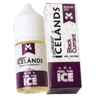 Liquid Saltnic Icelands Fruity Ice Series 30MG 30ML By Move Juice BLACKCURRANT