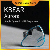 KBEAR Aurora HiFi Wired Earphone Single Dynamic Nano Titanium Diaphragm Earbuds Headphone DJ Monitor Headset IEM