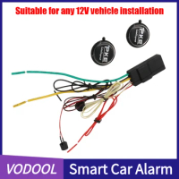 Auto Car Alarm 2.4GHz Anti-Robbing Device CR2032 Battery Car Immobilizer 8 Meter Sensor Car Dark Lock Alarm Car Security System