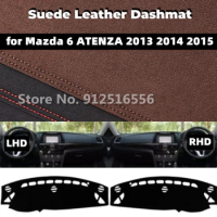 for Mazda 6 ATENZA MAZDA6 2013 2014 2015 Car Leather Suede Dashmat Dash Mat Dashboard Cover Non-Slip Sunshield Accessories