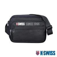 【K-SWISS】運動斜肩包 Shoulder Bag-黑(BG370-008)
