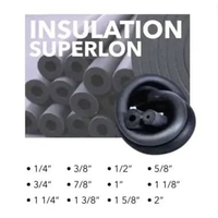 Superlon Pipe Insulation / Superlon Pembungkus Pipa AC 7/8"
