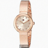 【Tommy Hilfiger】湯米希爾費格女錶型號TH00038(玫瑰金色錶面玫瑰金錶殼玫瑰金色精鋼錶帶款)