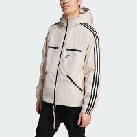 Adidas Classics WB [IM2107] 男 連帽 外套 風衣 亞洲版 運動 休閒 三葉草 拉鍊口袋 米黑