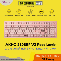 Bàn phím cơ không dây AKKO 3108RF V3 Poco Lamb - Hàng Chính Hãng