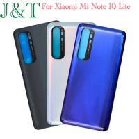 6.47'' For Xiaomi Mi Note 10 Lite Battery Cover Rear Back Door 3D Glass Housing Case Mi Note 10 Lite Battery Housing