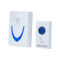 Wireless Doorbell LED 2 Button 3 Receiver Battery Powered 32 Tune Songs Ring Remote Control Home Security 100M Door Bell Doors