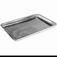 Nampan Jumbo 60x40x7CM Stainless Steel 304 Baki Food Serving Tray Segi Kotak Saji Sayur Buah Snack C