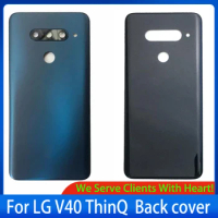 Original For LG V40 ThinQ Battery Back Cover LM-V405QA V405QA V405TA V405UA Rear Phone Housing Rear door Panel Chassis Lid