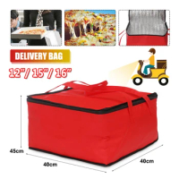 Waterproof Insulated Bag Food Delivery Thermal Lunch Bag Folding Picnic Portable Ice Pack Storage Insulation Cooler Pizza Bag