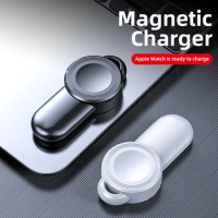 Portable USB Magnetic Watch Wireless Charger Station for Apple IWatch Series 7 6 5 4 3 2 1 SE Applewatch Charging Support Dock