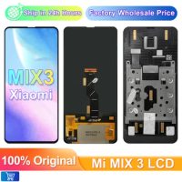Super AMOLED Mix 3 Screen, for Xiaomi Mi Mix 3 Lcd Display M1810E5A Touch Screen Replacement with Frame Assembly for mi Mix3 lcd