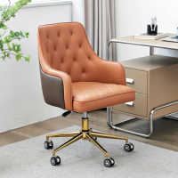 Genuine leather boss's chair, office desk, chair, light luxury chair, computer chair, household comfortable lift chair, electric