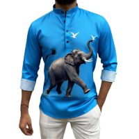 เสื้อโปโล ชุดวัฒนธรรมสำหรับผู้ชาย เหมาะสำหรับ Eid และ Diwali