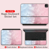 Ucons Waterproof Cartoon Sticker for Ipad Pro 11 2020/2021 Ipad Pro 12.9 Inch Magic Keyboard Skin Colorful Protective Film
