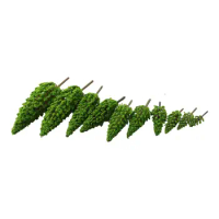 Add Life to Your Train Railroad Diorama with Green Pine Model Trees, Great for Wargames and Bonsai Gardens, Set of 10