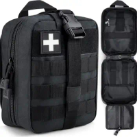 First Aid Pouch Molle Medical Pouch IFAK Pouch EMT Pouch Rip Away Multi Pocket Lightweight Med Bag Tactical for Outdoor