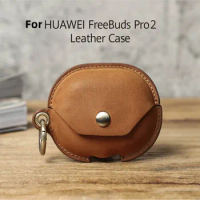 Case for Huawei freebuds pro2 Leather Crazy horse pro2 huawei protective earphone accessories for huawei freebuds pro 2