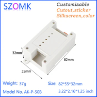 Szomk Electric Circuit Board Pcb Terminal Box Abs Plastic Enclosure Housing Case Plc System Control Box Din Rail Outlet Box