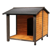 Outdoor outside Solid Wood Dog House Rainproof Large and Medium Small Kennel Dog House Sun Protection Universal Waterproof
