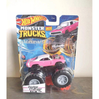 Hot Wheels Monster Trucks Dodge Charger RT Pink 1:64 Diecast